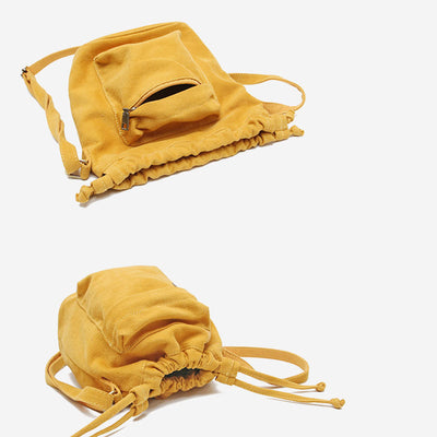 Cute Drawstring Bucket Crossbody Bag