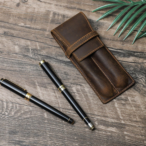 Pencil Case For Business Vintage Creative Leather Pen Case