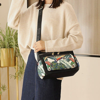 Large Capacity Nylon Printing Crossbody Bag