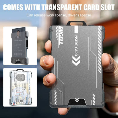 Aluminum Metal Money Clip Card Case