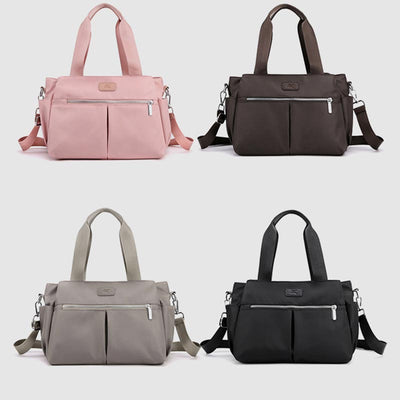 Triple Compartment Top-Handle Bag Waterproof Large Handbag Crossbody Bag for Women