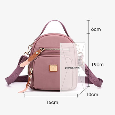 Multiple Compartment Minimalist Purse For Women Portable Crossbody Commuter Bag