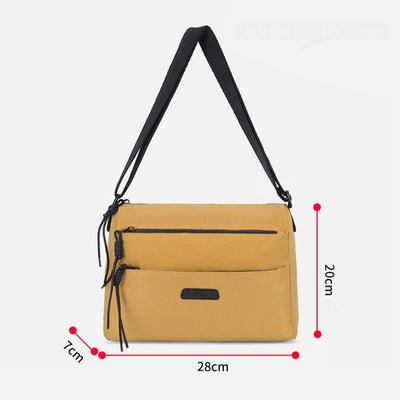 Lightweight Underarm Shoulder Bag Soft Nylon Crossbody Bag For Women