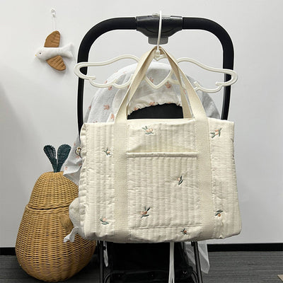 Diaper Bag Tote Soft Cotton Mommy Shoulder Bag Handbag Baby Bag