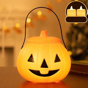 Halloween Candy Bag For Kids Bright Pumpkin Decor Basket Handbag