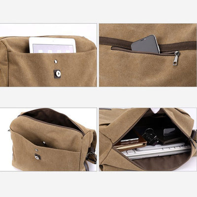 Casual Large Capacity Canvas Messenger Bag