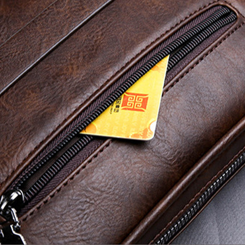 Small Crossbody Shoulder Bag for Men Hand Pouch Clutch Wrist Bag