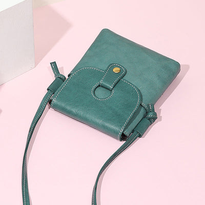 Phone Bag For Women Soft Genuine Leather Minimalist Crossbody Bag