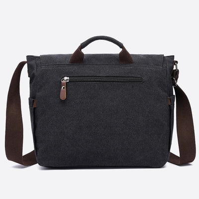 Messenger Bag for Men Portable Large Capacity Canvas Business Briefcase