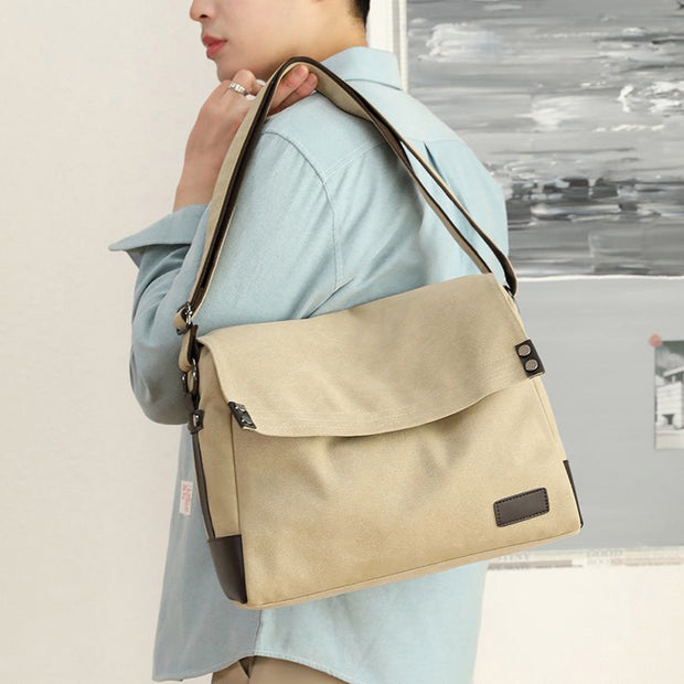 Casual Large Capacity Canvas Messenger Bag