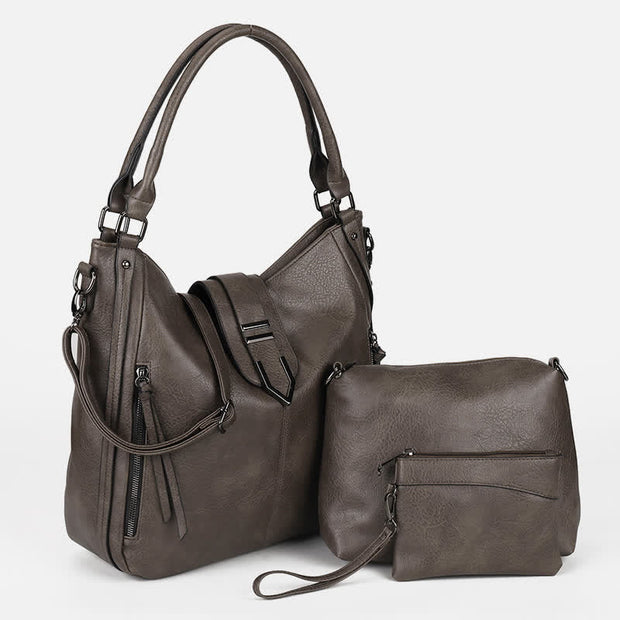 Women Ladies 3Pcs Handbag Set Tote Crossbody Shoulder Bags Purse Clutch