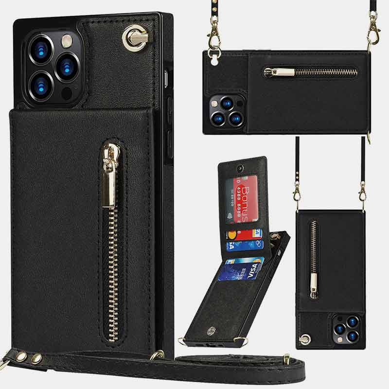 Functional iPhone Samsung Phone Case Mini Phone Bag with Card Holder