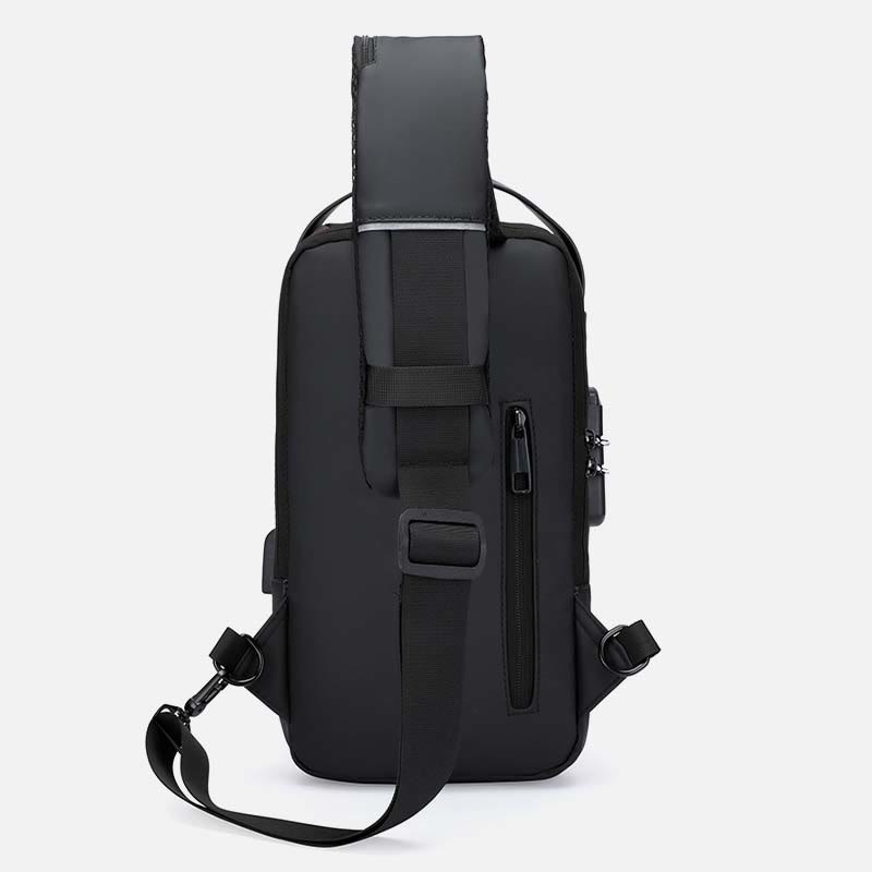 Sling Bag For Men Anti-theft Waterproof Combination Lock Crossbody Bag