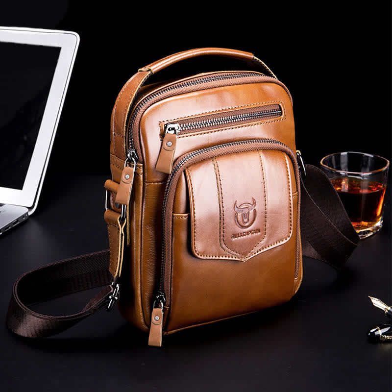 Men's Casual Leather Business Vintage Crossbody Bag