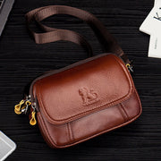 Waist Bag For Men Genuine Leather Horizontal Multi-Functional Phone Bag