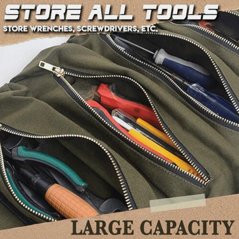 Waterproof Multi-Purpose Tool Zipper Carrier Tote Roll Up Bag