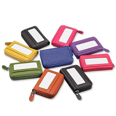 Large Capacity RFID Folding Wallet Card Holder