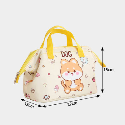 Cartoon Lunch Bag For Students Thickened Aluminum Foil Insulation Handbag