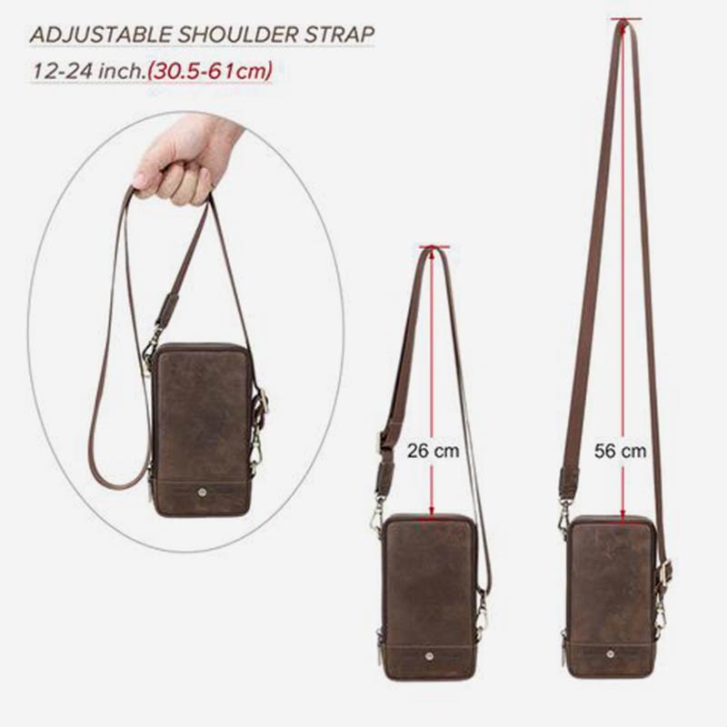 Vintage Multifunctional Genuine Leather Large Capacity Shoulder Strap Bag