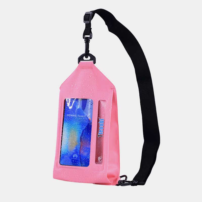 Large Capacity Waterproof Universal Phone Bag Pouch with Crossbody Strap