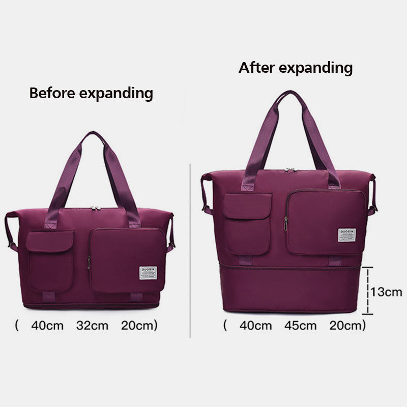 Waterproof Lightweight Large Capacity Expandable Fitness Travel Handbag