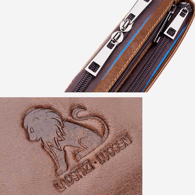 2-Way Use Genuine Leather Belt Loop Holster Mini Crossbody Bag