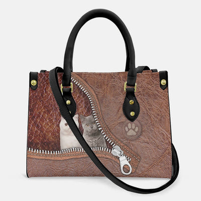 Top-Handle Satchel for Women Animals Print Leather Tote Handbag Crossbody Bag