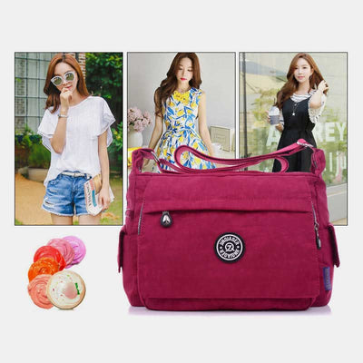 Crossbody Bag Small Purse for Women Nylon Shoulder Bag with Multi-pocket