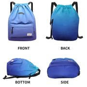 Large Capacity Waterproof Drawstring Nylon Backpack for Sport Swimming Yoga