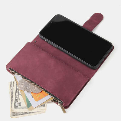 Shockproof Sansung Galaxy Z Fold 4 Fold 3 Case Wallet with Multiple Card Slot