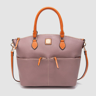 Lychee Pebble Grain Tote For Lady Classic Crossbody Leather Bag