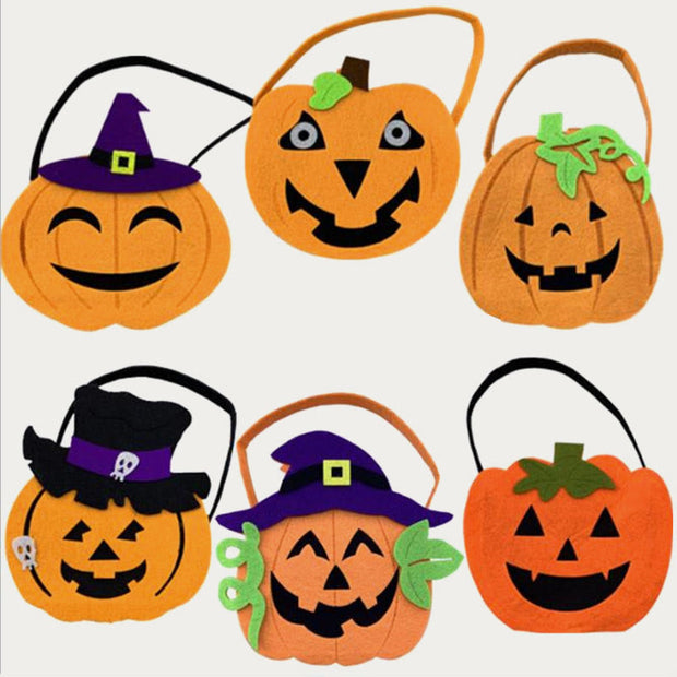 Halloween Candy Bag For Home Decoration Pumpkin Witch Pattern Bag