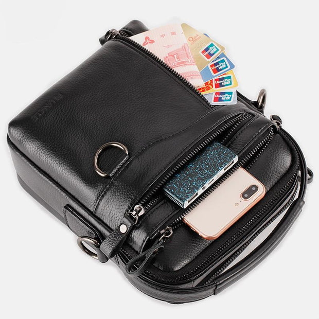 Multifunctional Genuine Leather Handbag Crossbody Bag
