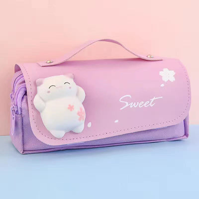 Pencil Case For Study Cute Decompression Multifunctional Large Capacity Case