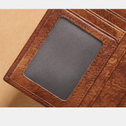 RFID Leather Retro Multifunctional Wallet