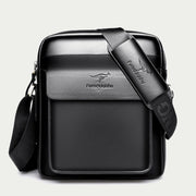 Classic Messenger Bag For Men Business Pu Leather Satchel Bag