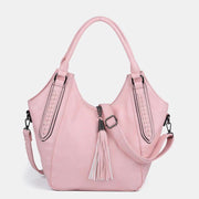 Hobo Bag for Women Tassel Ladies Handbags Leather Crossbody Shoulder Purse