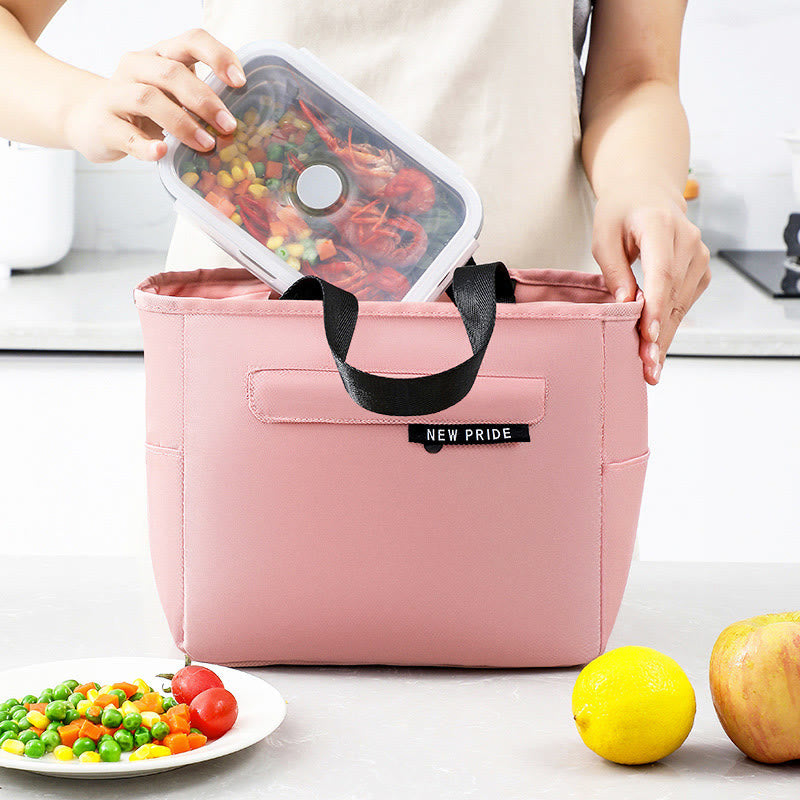 Lunch Bag For Staff Keep Fresh Large Capacity Waterproof Handbag