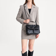 Shoulder Bag For Women Thicken Handle Straps Soft Leather Bag