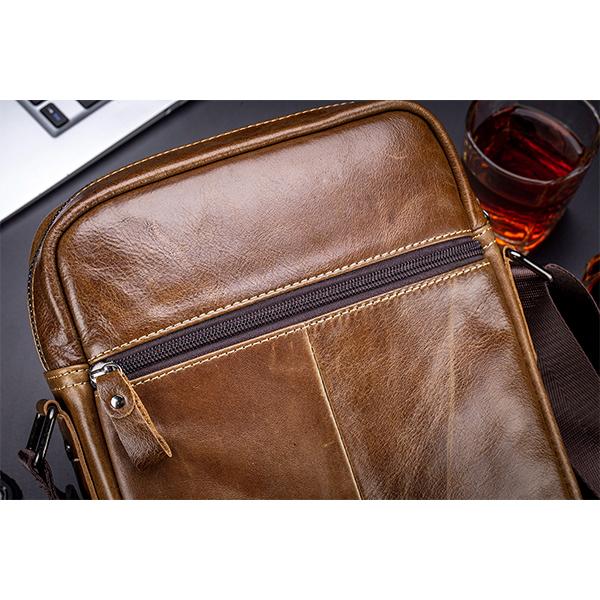 Bull Captain Genuine Leather Crossbody Bag