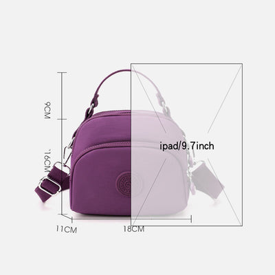 Women Lightweight Water-resist Purse Multi-Pocket Crossbody Bag Handbag