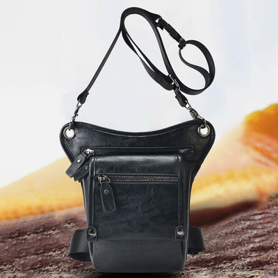 Durable Leg Bag For Men Business Multifunctional Gentle Crossbody Bag