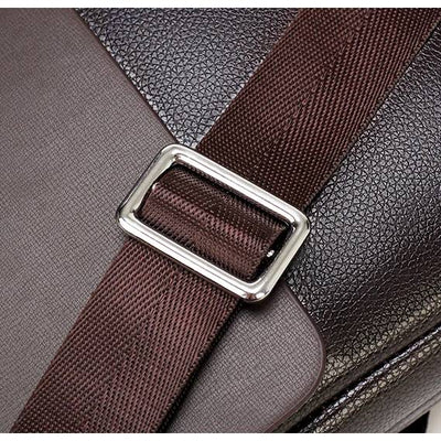 Briefcase for Men Business Computer PU Leather Casual Shoulder Bag