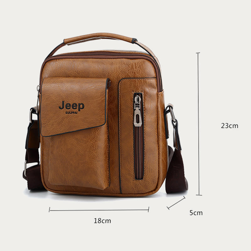 Classic Messenger Bag For Men Bussiness Travel Lightweight Satchel Bag