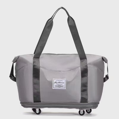 Expandable Rolling Duffel Bag with Detachable Wheels Large Shopping Tote Handbag Purses