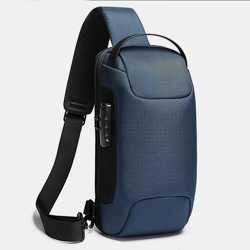 Waterproof Sling Bag With USB Charging Port