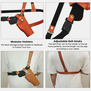 Universal Genuine Leather Holster Adjustable Underarm Shoulder Holster