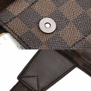 Waist Bag for Men Leather Plaid Travel Sling Bag Chest Bag