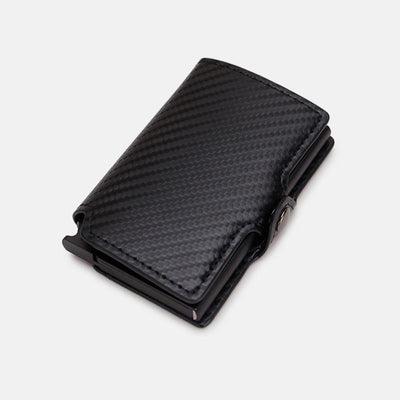 RFID Mini Slim Wallet With Metal Card Case