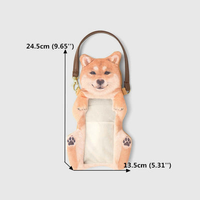 Phone Bag For Women Cute Shiba Inu Transparent Touch Screen